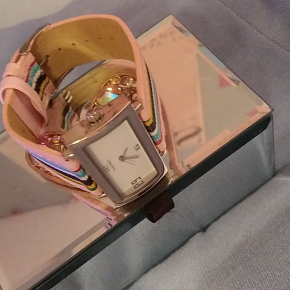 Nine West Multi-stripe Watch - Picture 9 of 9